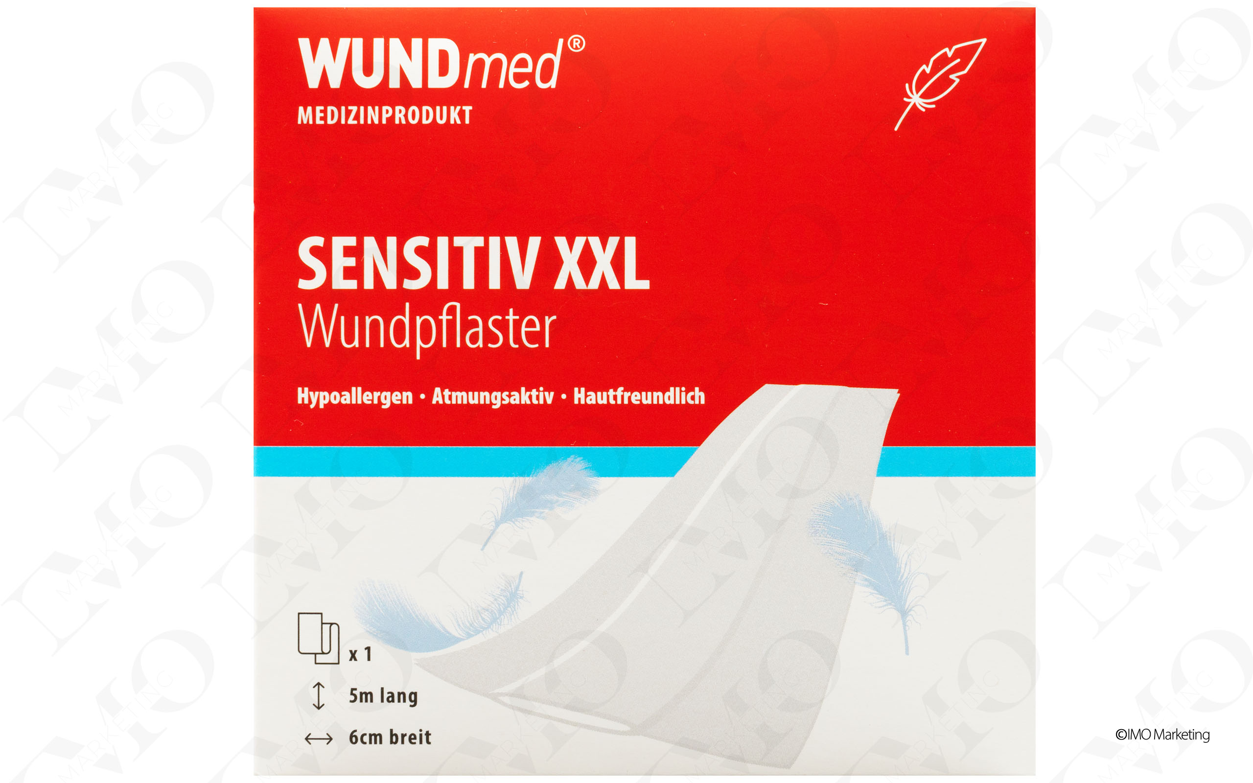 Wundpflaster - Sensitive XXL, Maße 5 m, Box mit 1 Stück [WUNDMED]