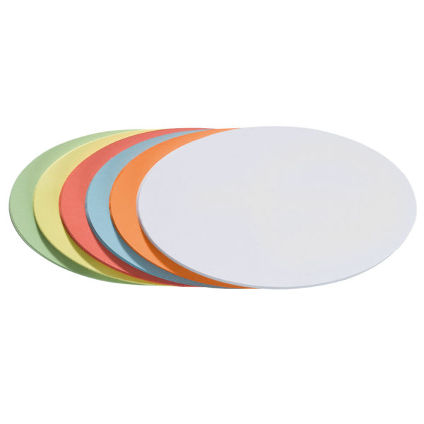 Moderationskarten Oval UMZS, selbstklebend, mehrfarbig, 300 Stück [FRANKEN]