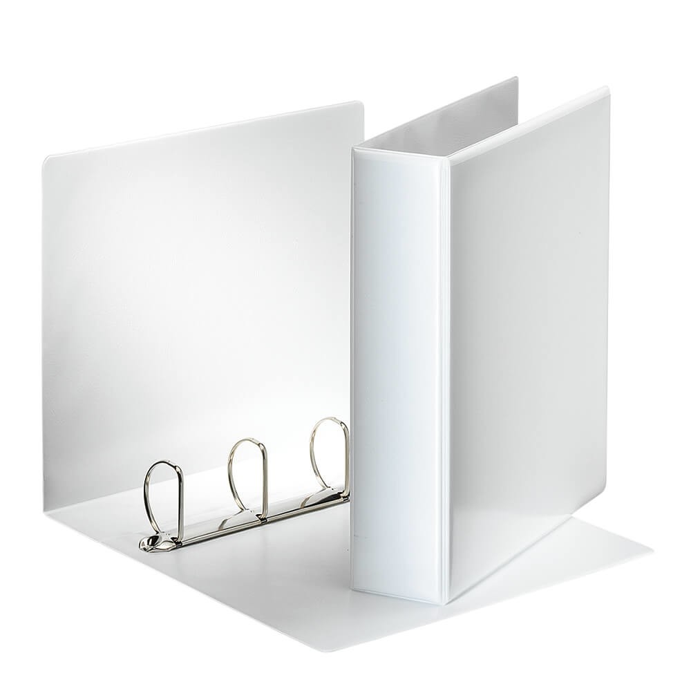 Präsentationsringbuch mit 2 Außentaschen, DIN A4, Farbe: Weiß [ESSELTE] 50 mm