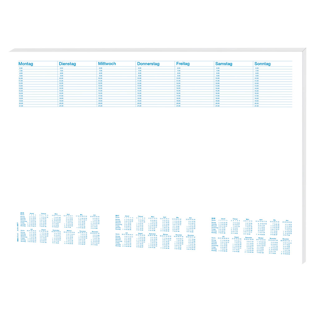 [CORONA] Kalender Schreibunterlage 42 x 60 cm blanko 3 Jahreskalender Block 20 Blatt