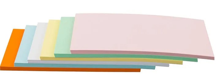 [MAGNETOPLAN] Kommunikationskarten Rechteck pinnbar farblich sortiert 250 Stück 