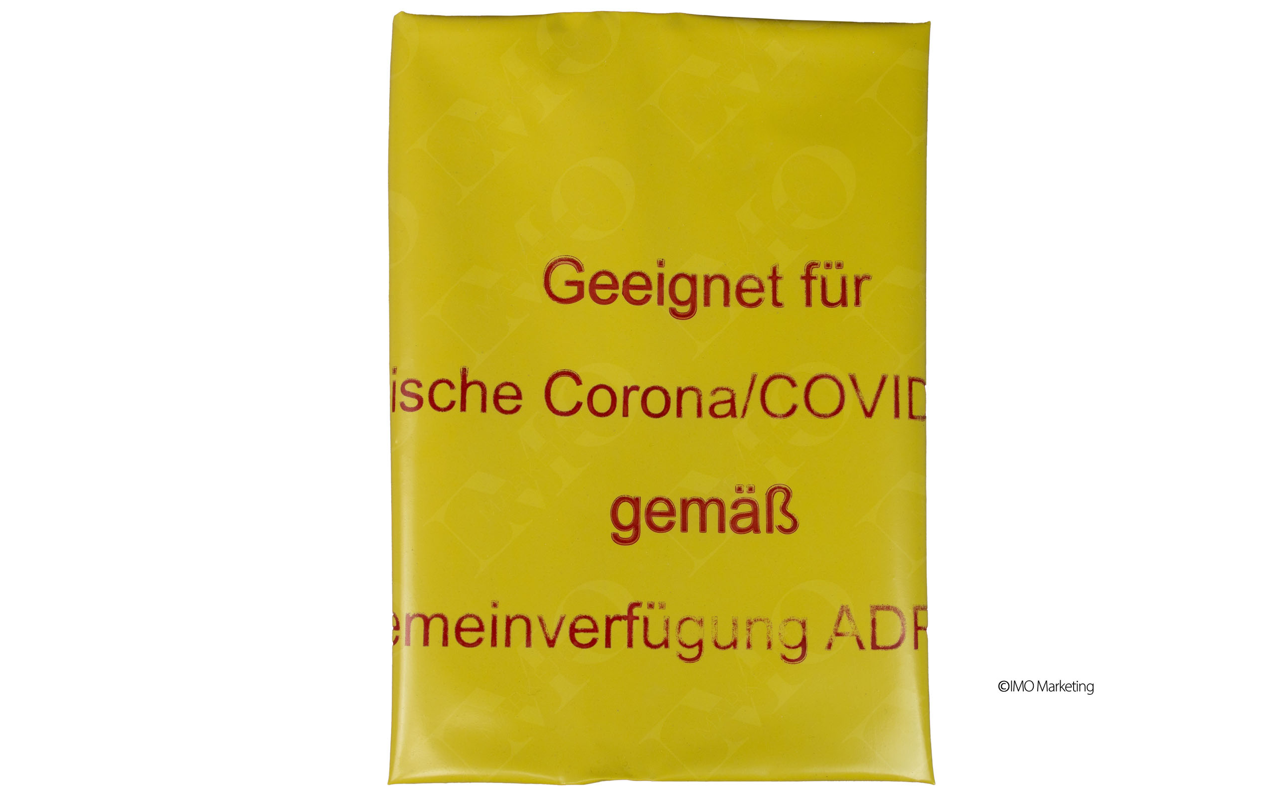 LDPE Müllbeutel 120 Liter für Corona Abfälle, 70 x 110 cm, Farbe: Gelb, 1 Stk. [BROSCH]
