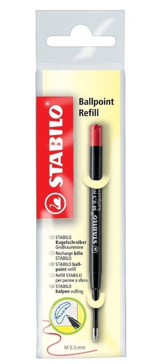 [STABILO] Kugelschreibermine Ballpoint Refill, Farbe Rot