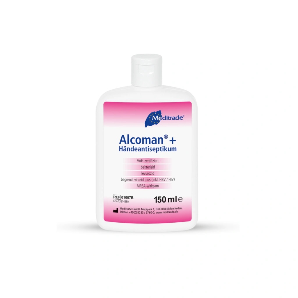 Händedesinfektion als Biozid - Alcoman +, Flasche mit 150 ml [MEDITRADE]