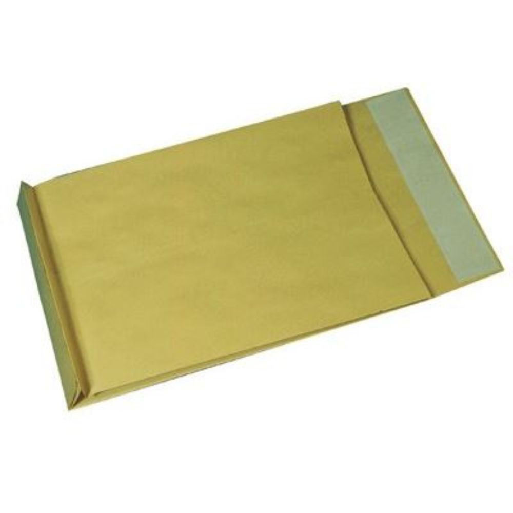 Faltentasche C4, haftklebend, Farbe: Braun, ohne Fenster, 100 Stück [BONG]