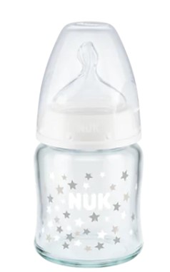 Glas-Babyflasche 120ml mit Temperature Control [NUK]