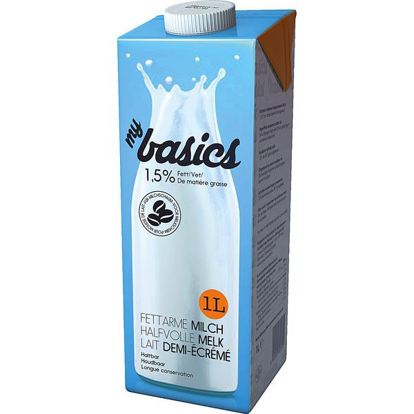 [MY BASICS] Haltbare fettarme Milch 1.5% Fett
