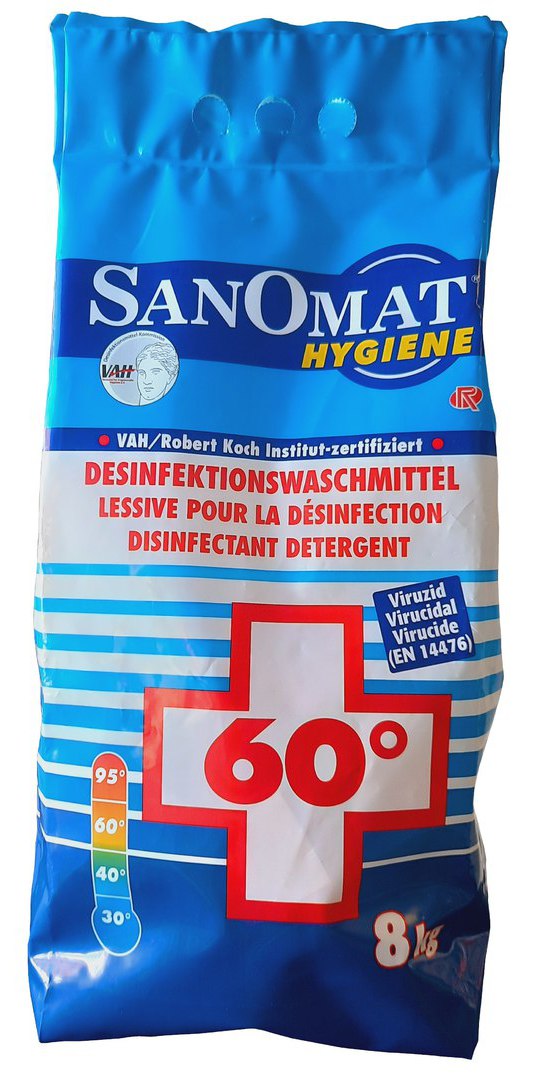 Hygiene-Vollwaschmittel zur Wäschedesinfektion, 8 kg im Sack [SANOMAT]
